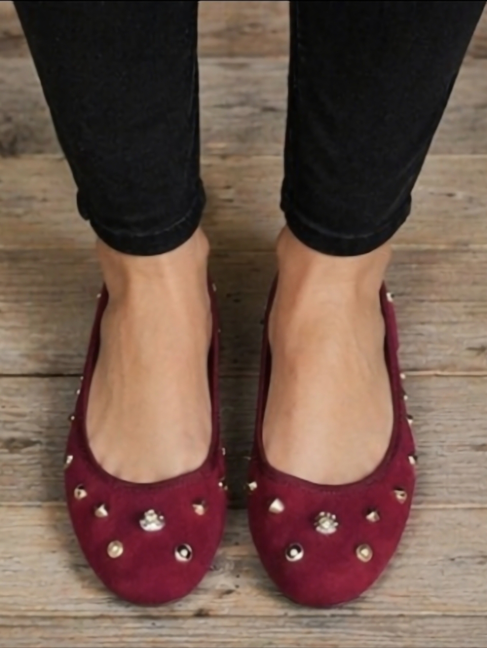 Nine West Morton Romantic Balletcore Studded Comfort Ballet Flats 7.5M